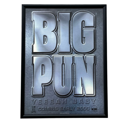 2000 BIG PUN “Yeeeah Baby” Album Promo framed cut out 21x28cm