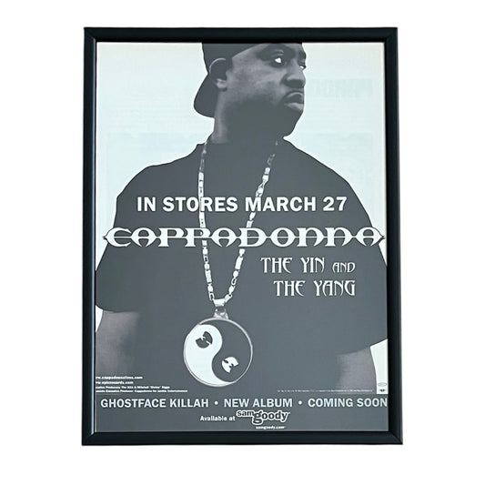 2001 CAPPADONNA “THE YIN AND THE YANG” Album Promo framed cut out 21x28cm