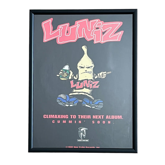 1997 LUNIZ Album Promo framed cut out 21x28cm
