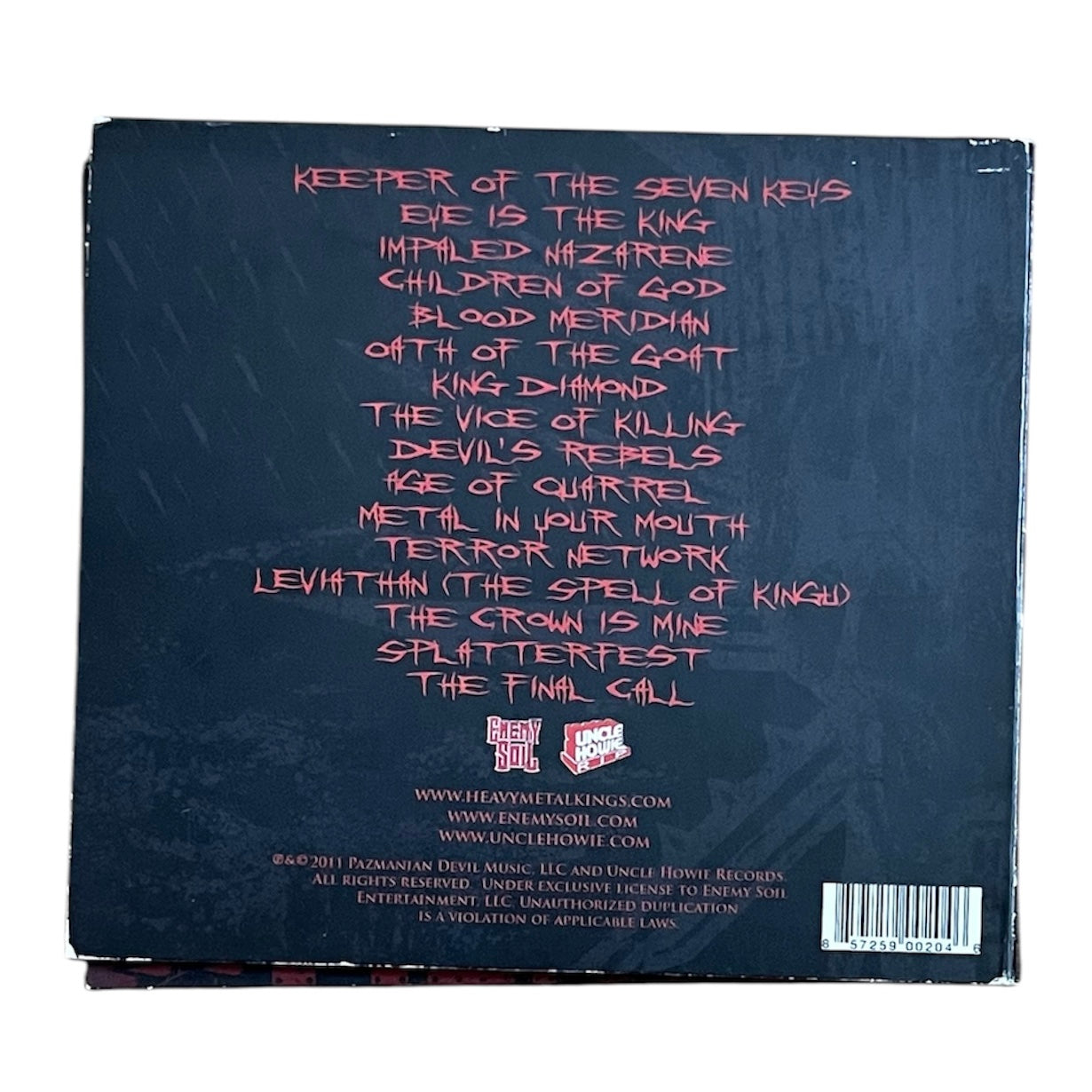 VINNIE PAZ, ILL BILL - HEAVY METAL KINGS - 2011 (CD)