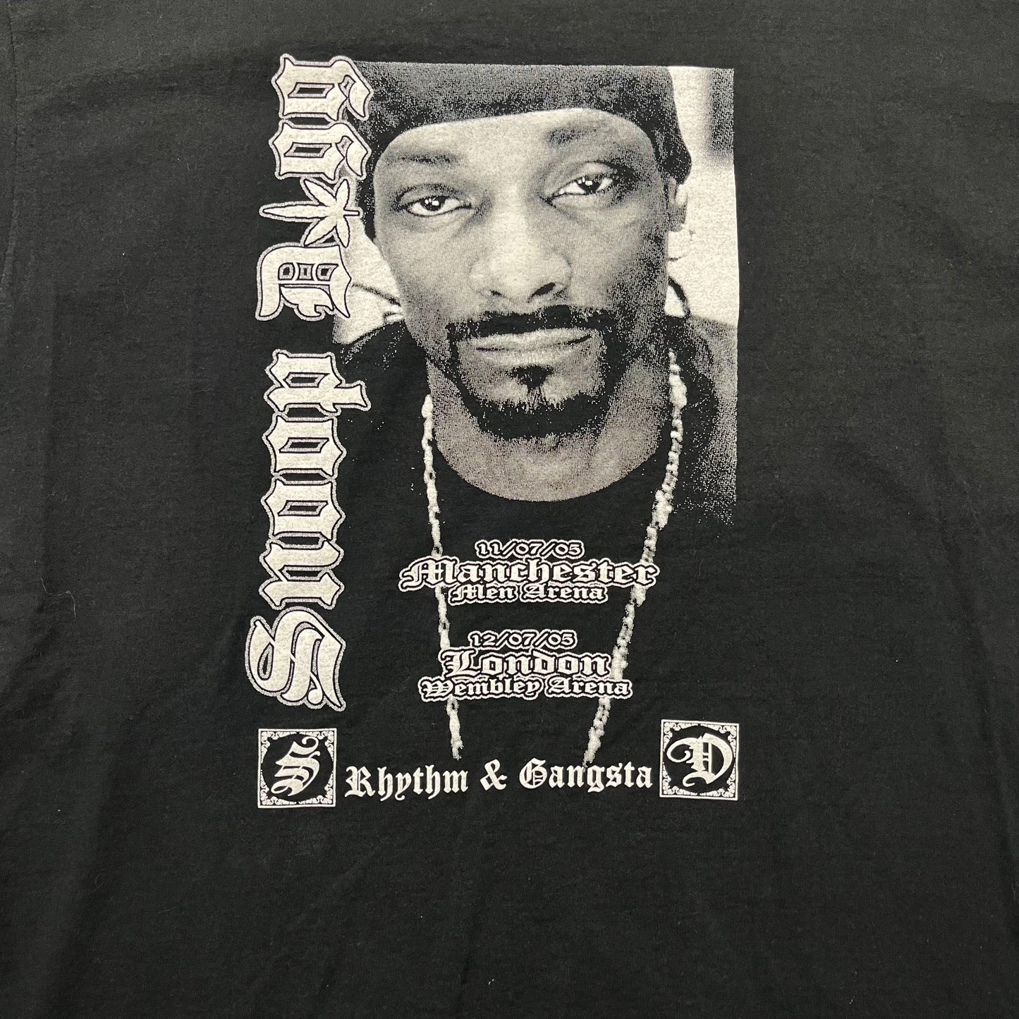 2005 SNOOP DOGG R&G The Masterpiece EU Tour Promo tee / XL