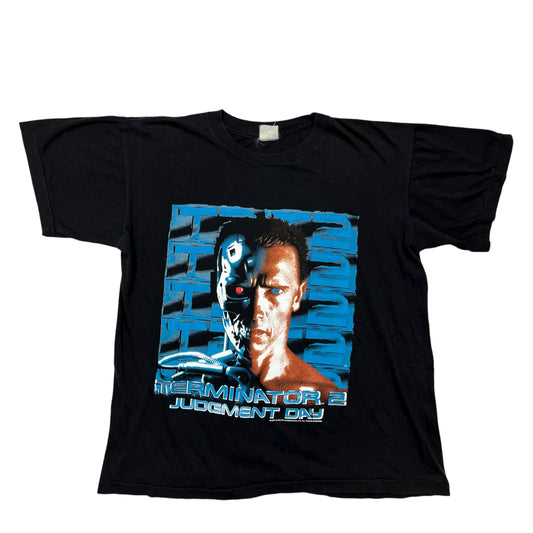 1991 TERMINATOR 2: JUDGEMENT DAY Movie Promo Tee / L