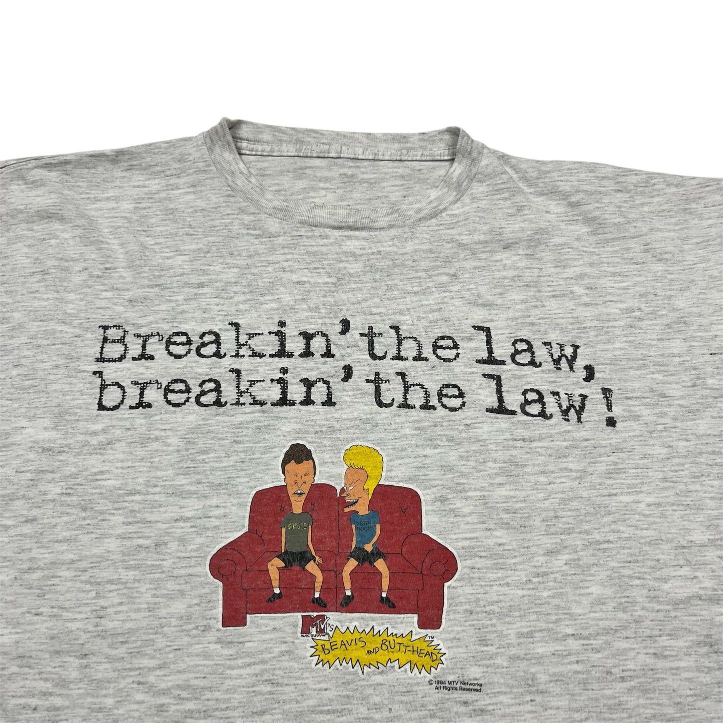 1994 Beavis & Butthead “Breakin’ The Law” TV Show Promo tee / XL