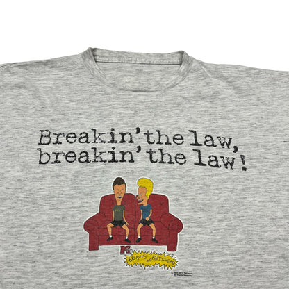 1994 Beavis & Butthead “Breakin’ The Law” TV Show Promo tee / XL