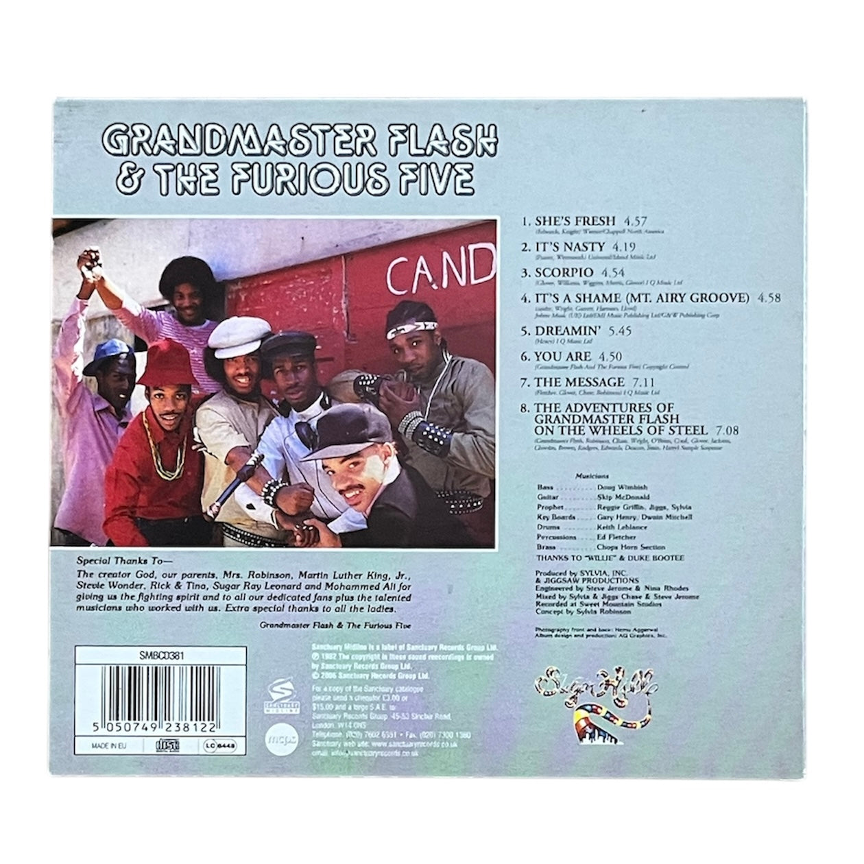 GRANDMASTER FLASH AND THE FURIOUS FIVE - THE MESSAGE - 1982 (CD)