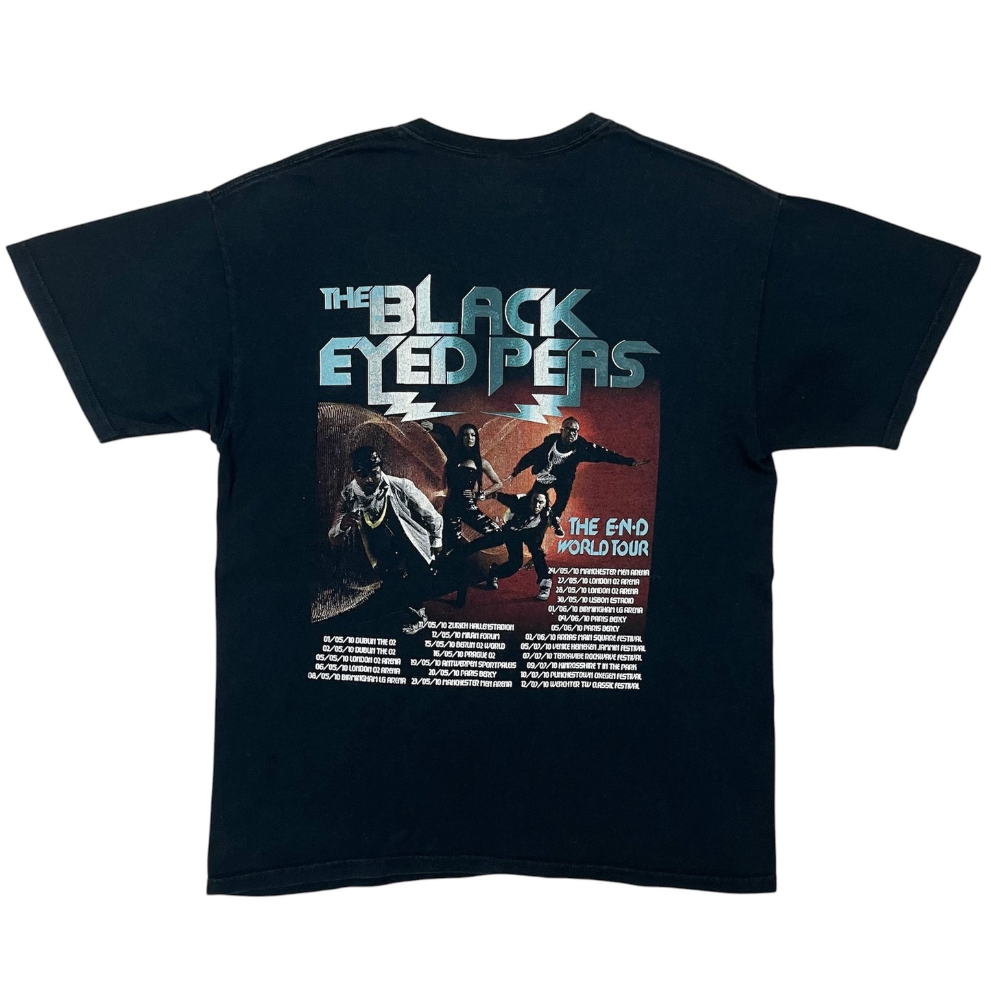 2010 BLACK EYED PEAD The End Tour Promo tee / L