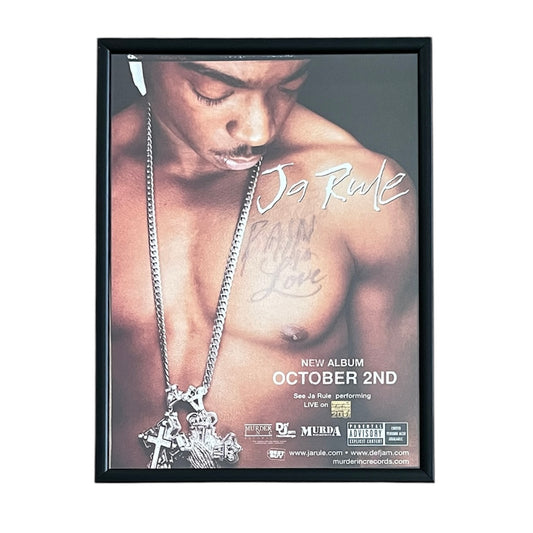 2001 JA RULE “PAIN IS LOVE” Album Promo framed cut out 21x28cm