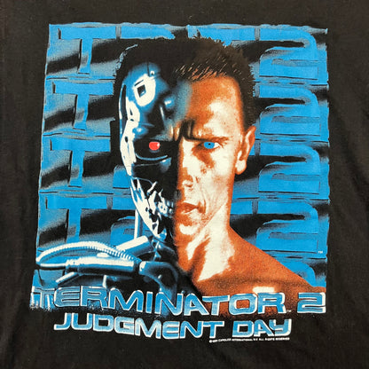 1991 TERMINATOR 2: JUDGEMENT DAY Movie Promo Tee / L