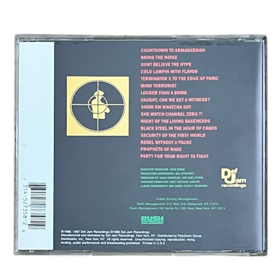 PUBLIC ENEMY - IT TAKES A NATION OF MILLIONS TO HOLD US BACK - 1988 (CD)