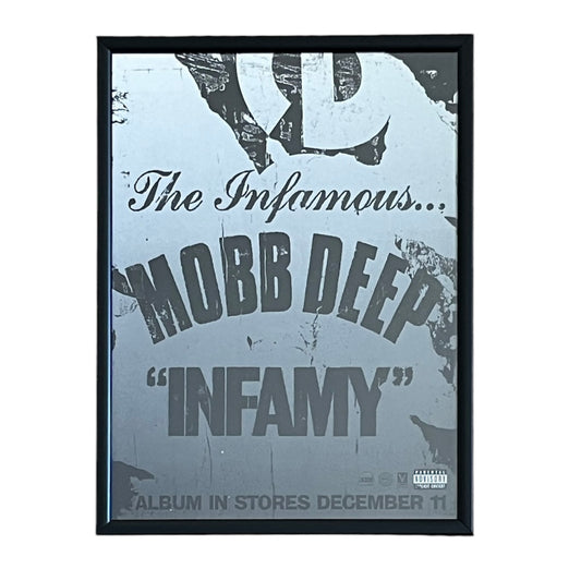 2001 MOBB DEEP “Infamy” Album Promo framed cut out 21x28cm