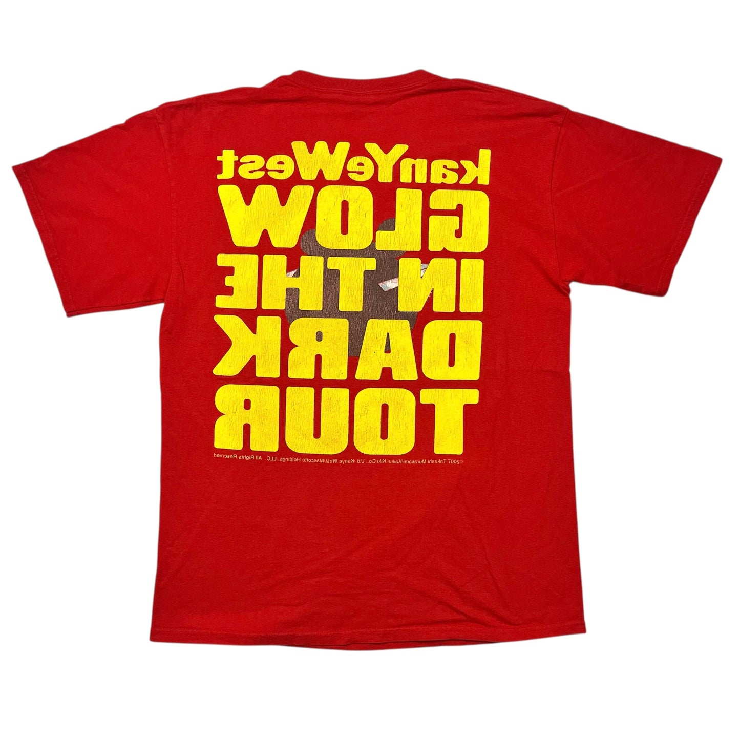 2007 KANYE WEST/TAKASHI MURAKAMI The Glow In The Dark Tour Promo tee / L