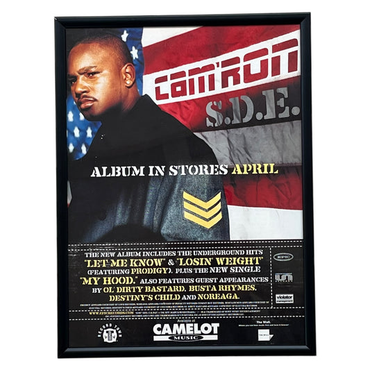 2000 CAM’RON “S.D.E.” Album Promo framed cut out 21x28cm