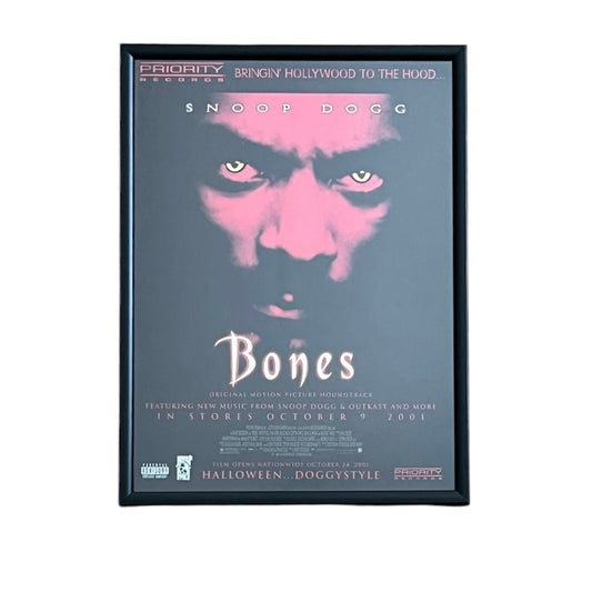 2001 SNOOP DOGG “BONES” Movie Promo framed cut out 21x28cm