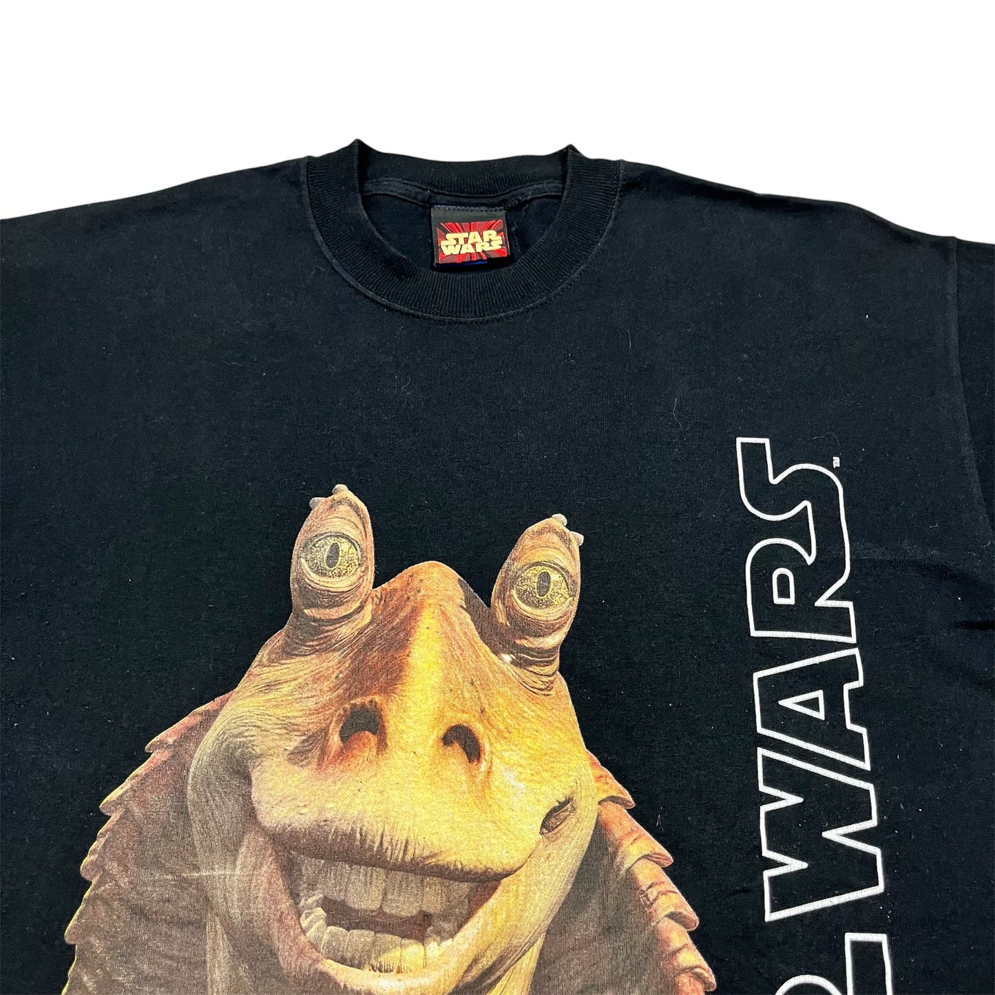 Early Y2K STAR WARS Jar Jar Bings Movie Promo tee / M