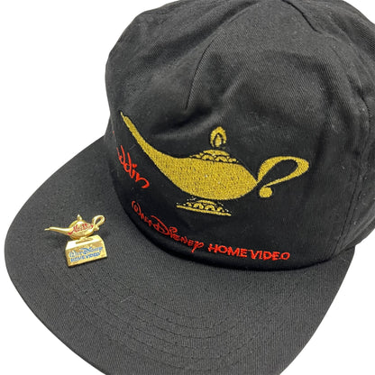 90s Disney ALADDIN Home Video Movie Promo Cap + Pin