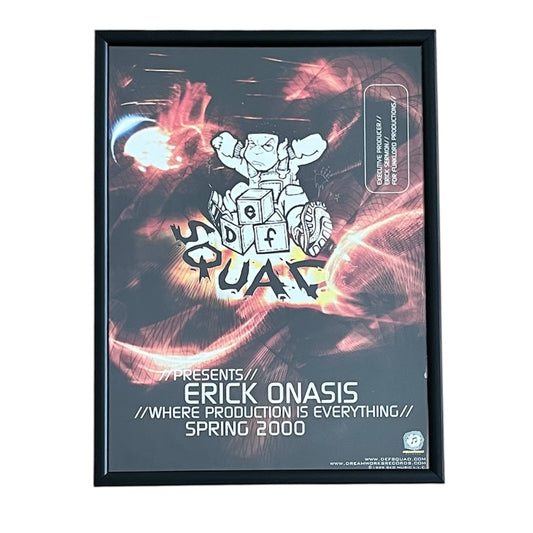 2000 ERICK SERMON “ERICK ONASIS” Album Promo framed cut out 21x28cm