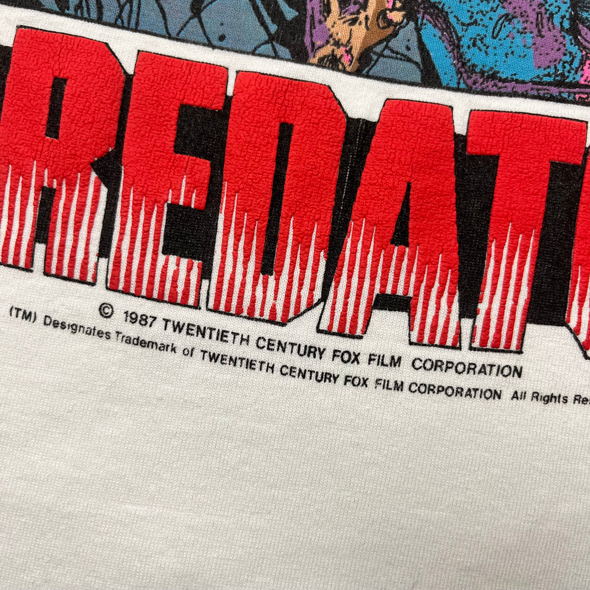1987 PREDATOR Movie tee / L