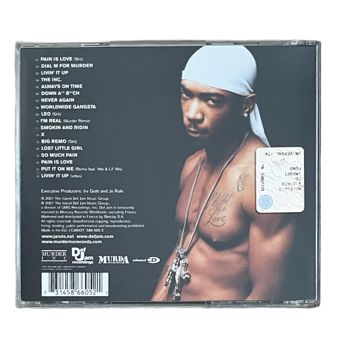 JA RULE - PAIN IS LOVE - 2001 (CD)