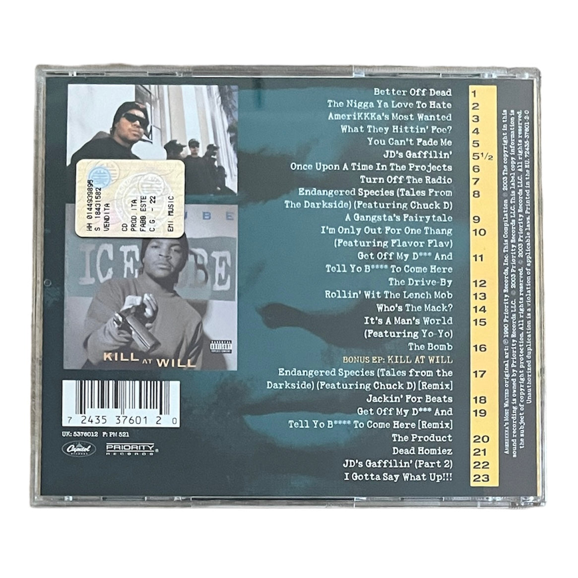 ICE CUBE - AMERIKKKA’S MOST WANTED - 1990 (CD)