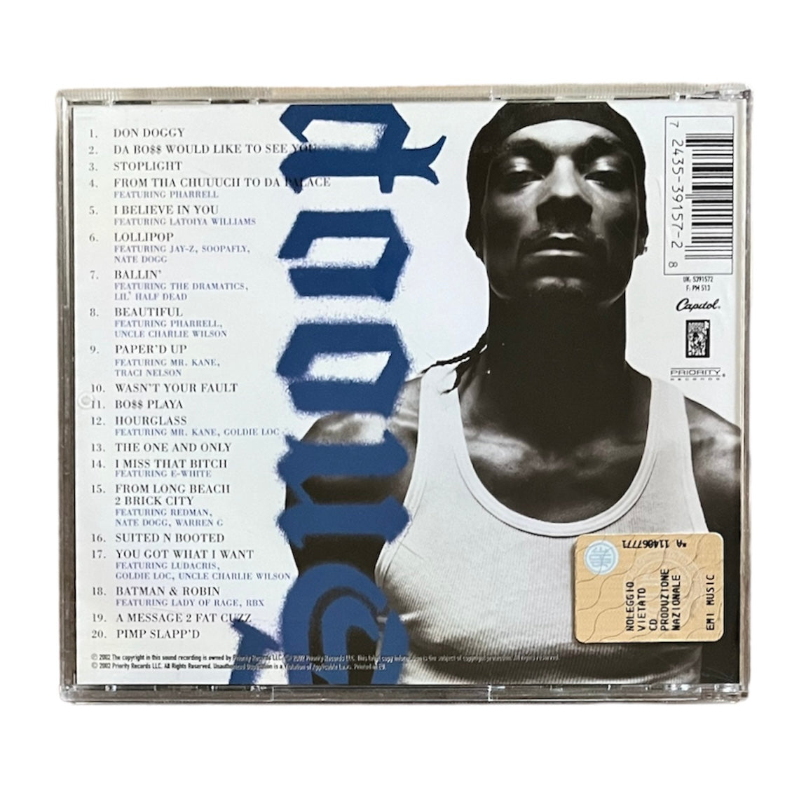 SNOOP DOGG - PAID THA COST TO BE DA BOSS - 2002 (CD)