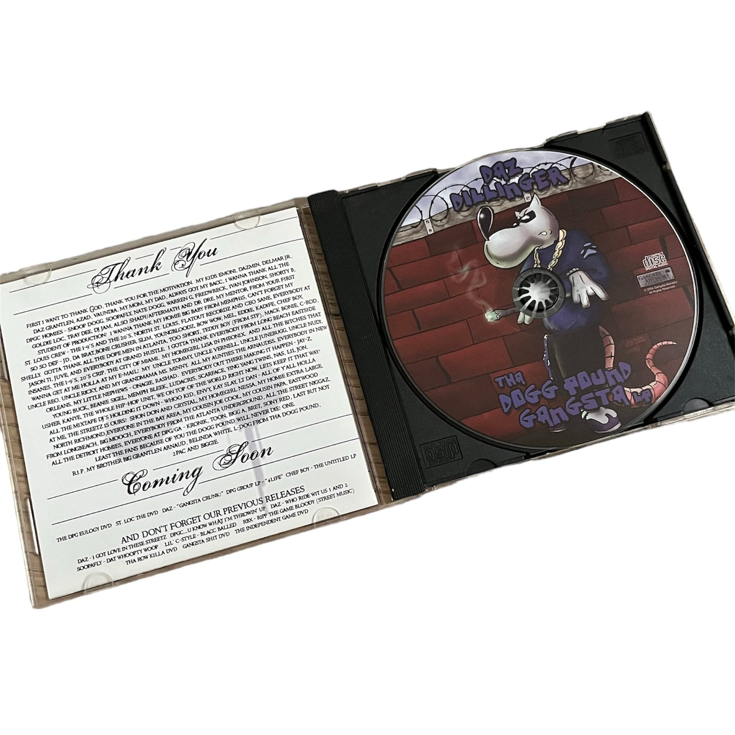 DAZ DILLINGER - THA DOGG POUND GANGSTA LP - 2005 (CD)