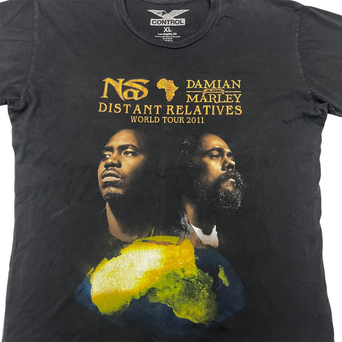 2011 NAS & DAMIAN MARLEY Distant Relatives World Tour Tee / XL