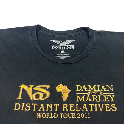 2011 NAS & DAMIAN MARLEY Distant Relatives World Tour Tee / XL