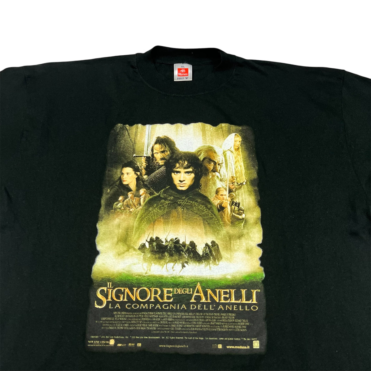 2001 THE LORD OF THE RINGS The Fellowship of the Ring tee / XL