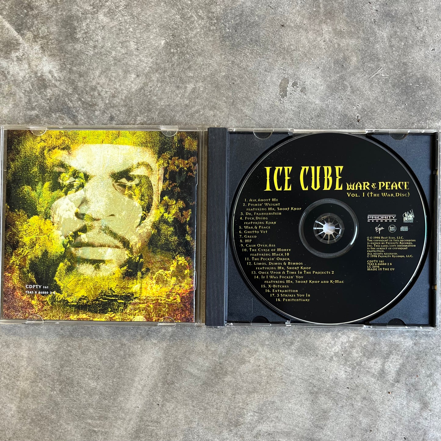 ICE CUBE - WAR & PEACE VOL. 1 (THE WAR DISC) - 1998 (CD)